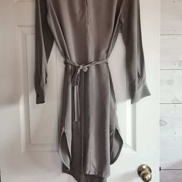 All Saints Shirt Style  Grey/Green Dress - Picture 5 of 12